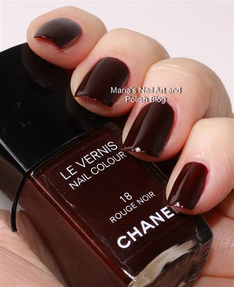 18 rouge noir chanel|Chanel Noir rouge nail polish.